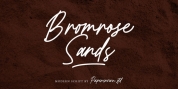 Bromrose Sands Signature font download