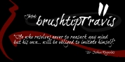 brushtipTravis font download