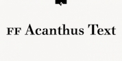 FF Acanthus Text font download