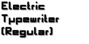 Electric Typewriter font download