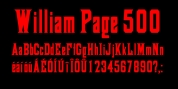 William Page 500 font download