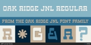 Oak Ridge JNL font download