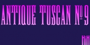 Antique Tuscan No 9 font download