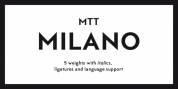 MTT Milano font download