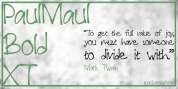 Paul Maul XT font download