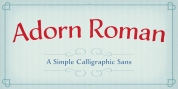 Adorn Roman font download