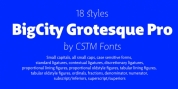 BigCity Grotesque Pro font download