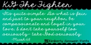 KG The Fighter font download