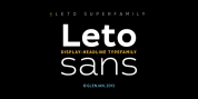 Leto Sans font download