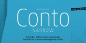 Conto Narrow font download