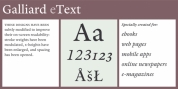 ITC Galliard eText font download