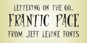 Frantic Pace JNL font download