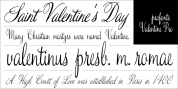 Valentine font download