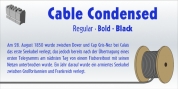 Cable Condensed Std font download