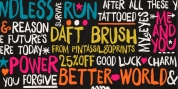Daft Brush font download