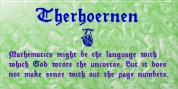 Therhoernen font download