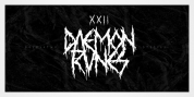 XXII DaemonRunes font download