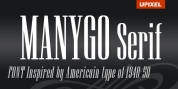 Manygo Serif font download