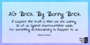 KG Brick By Boring Brick font download