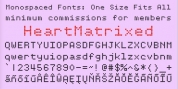 HeartMatrixed font download