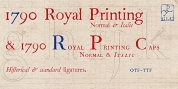 1790 Royal Printing font download