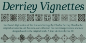 Derriey Vignettes font download