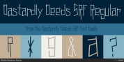 Dastardly Deeds SRF font download