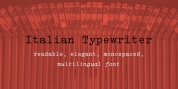 Italian Typewriter font download