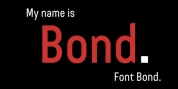 Bond 4F font download
