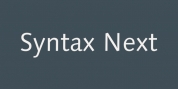 Syntax Next font download