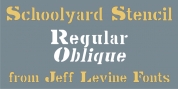 Schoolyard Stencil JNL font download