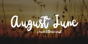 August June font download