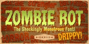 Zombie Rot Drippy font download