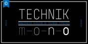 Technik Mono font download