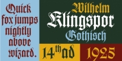 Wilhelm Klingspor Gotisch font download