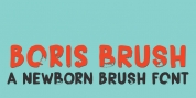 Boris Brush font download