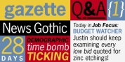 News Gothic font download