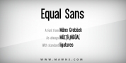 Equal Sans font download