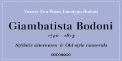 Eurotypo Bodoni font download