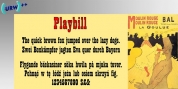 Playbill font download