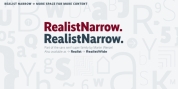 Realist Narrow font download