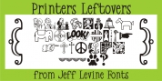Printers Leftovers JNL font download
