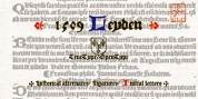 1509 Leyden font download