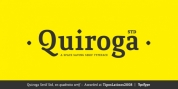 Quiroga Serif Std font download