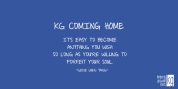 KG Coming Home font download
