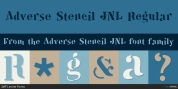 Adverse Stencil JNL font download