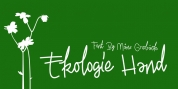 Ekologie Hand font download