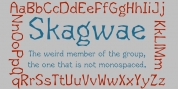 Skagwae font download