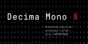 Decima Mono X font download