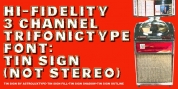 Tin Sign font download